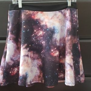 Modcloth Fervour Label Galaxy Skater Skirt
